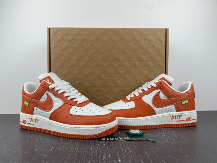 l**isV*t*n x nike air force lv orange 20230303