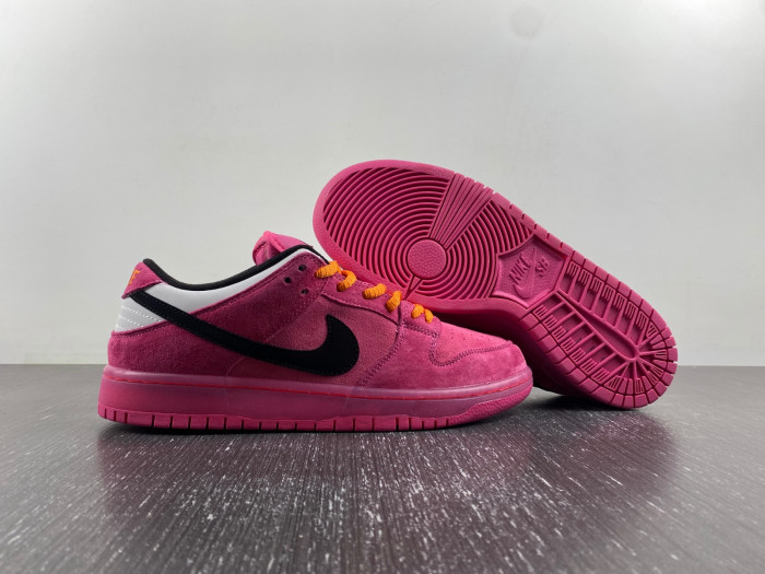 the powerpuff girls x nike sb dunk low “buttercup” fz8319-600