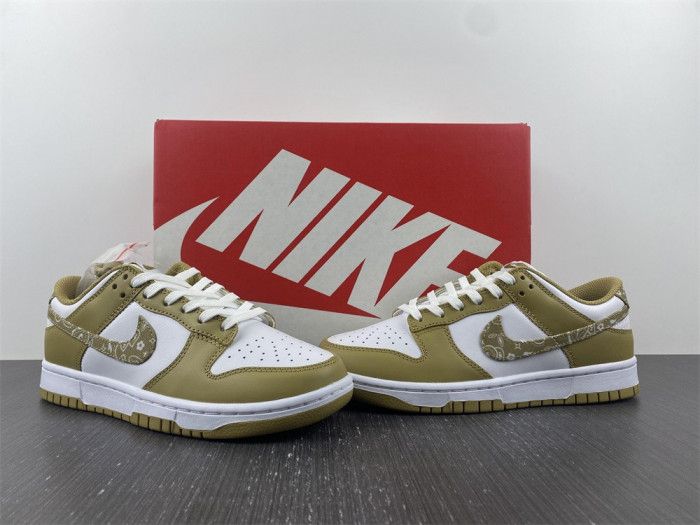 nike dunk low essential paisley pack barley dh4401-104