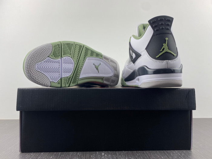 air jordan 4 wmns “oil green” aq9129-103