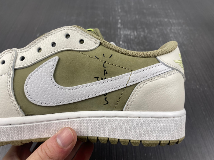 air jordan 1 retro low golf travis scott neutral olive fz3124-200