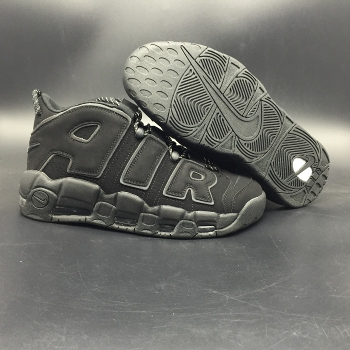 nike air more uptempo triple black 414962-004