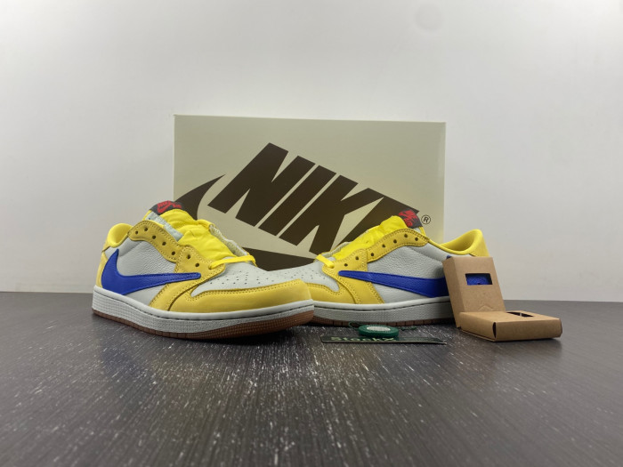 travis scott x air jordan 1 low og “canary” dz4137-700
