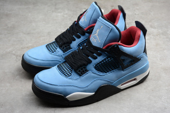travis scott x air jordan 4 “houston oilers” university blue 308497-406