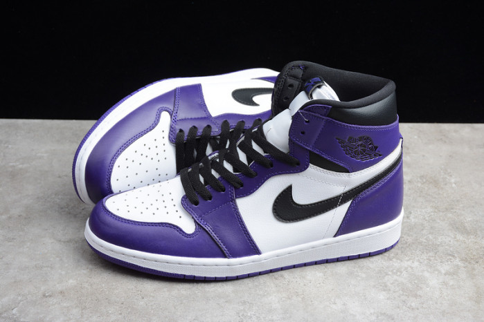 air jordan 1 aj1 court purple white 555088-500