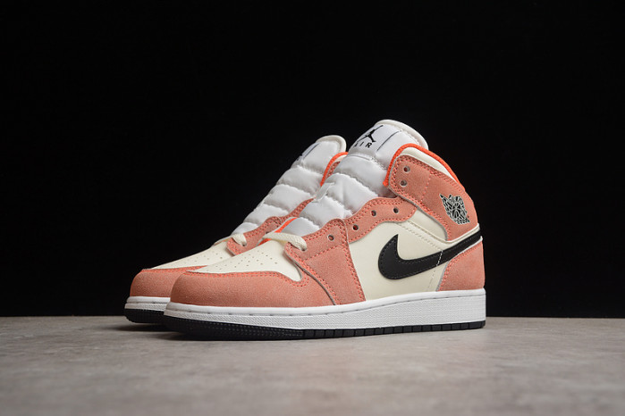 jordan 1 mid se orange suede dv1336-800