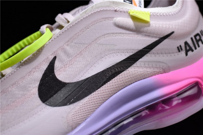 ow nike air max 97 rose aj4585-600