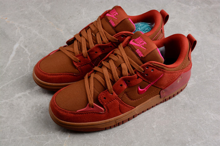 nike dunk low disrupt 2 desert bronze pink prime (w) dh4402-200