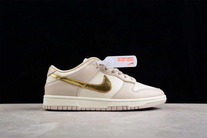 nike dunk low phantom metallic gold dx5930-001