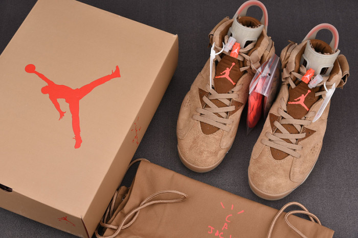 travis scott x air jordan 6 “british khaki ” dh0690-200