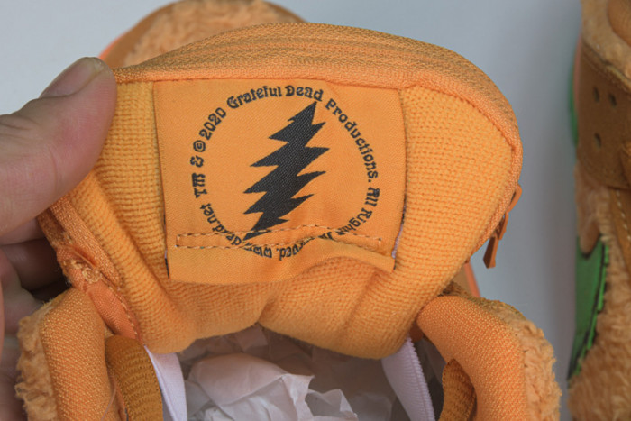 grateful dead x nike sb dunk low“ orange bear” cj5378 800