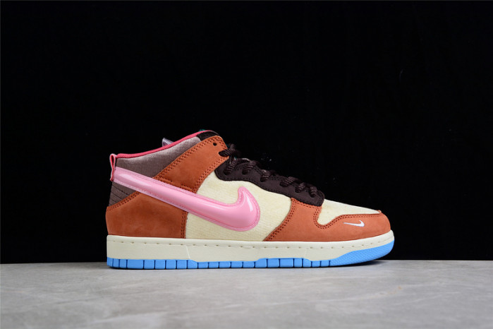 nike dunk mid social status free lunch chocolate milk dj1173-700