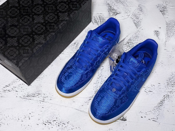 clot nike air force 1 blue silk cj5290-400
