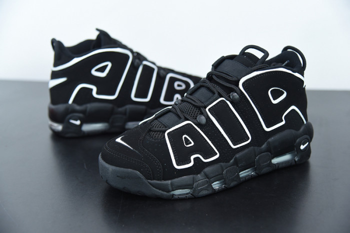 nike air more uptempo black white 414962-002