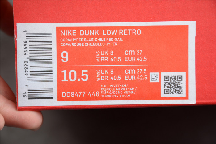nike sb dunk low retro “firecracker” dd8477-446