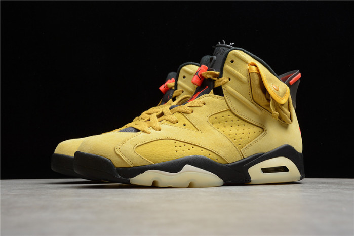 travis scott air jordan 6 yellow cactus jack cn1084-300