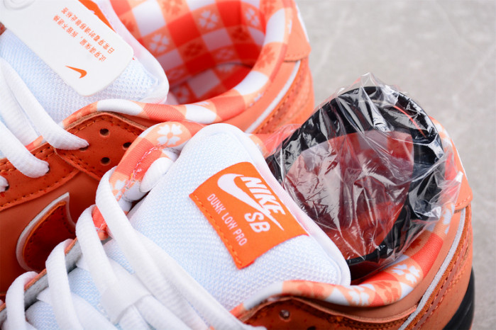 concepts x nike sb dunk low "orange lobster" fd8776-800