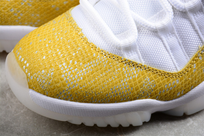 air jordan 11 low wmns “yellow snakeskin” ah7860-107