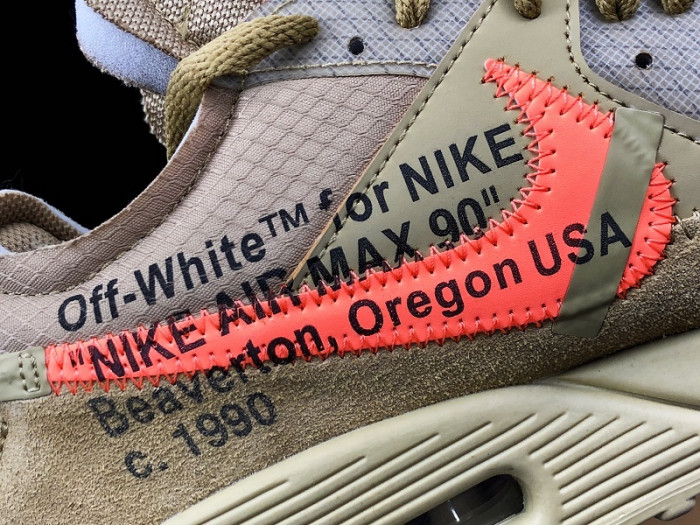 ow nike air max 90 desert ore aa7293-200