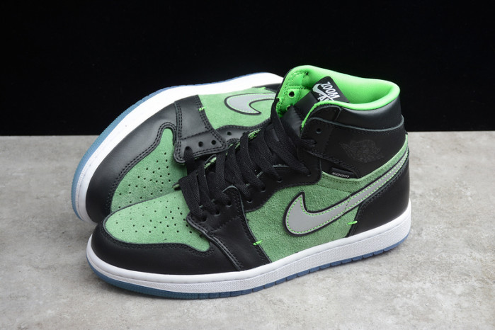air jordan 1 high zoom “rage green” ck6637- 002