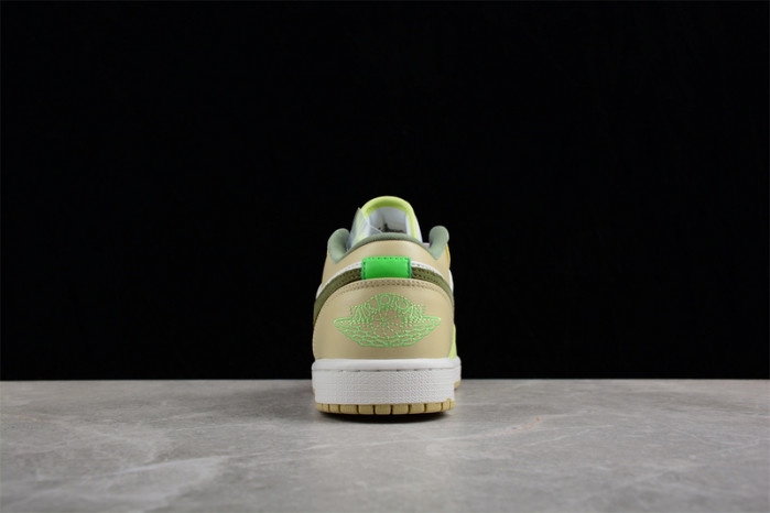 air jordan 1 low “light olive/pale citron” fd9906-131