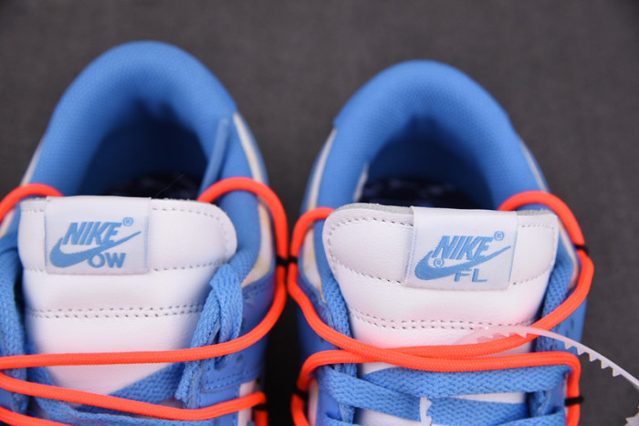 off-w x nike dunk low white blue ct0856-403
