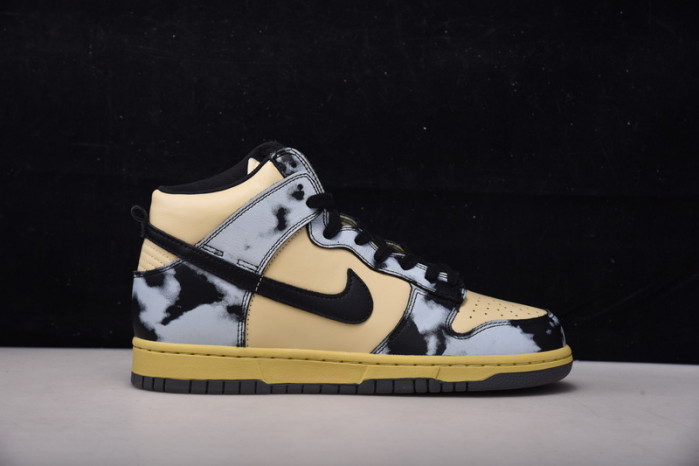 nike dunk high 1985 black acid wash