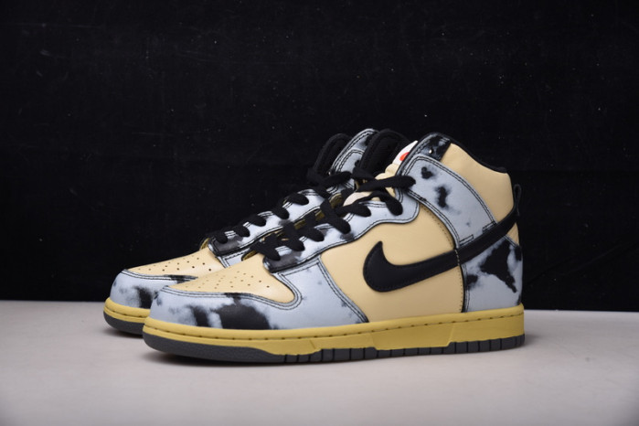 nike dunk high 1985 black acid wash