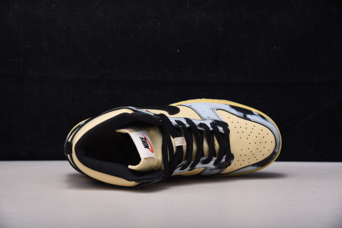 nike dunk high 1985 black acid wash