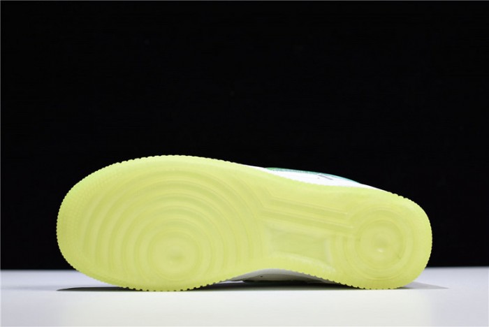 nike air force 1 white hyper jade volt at4143-100