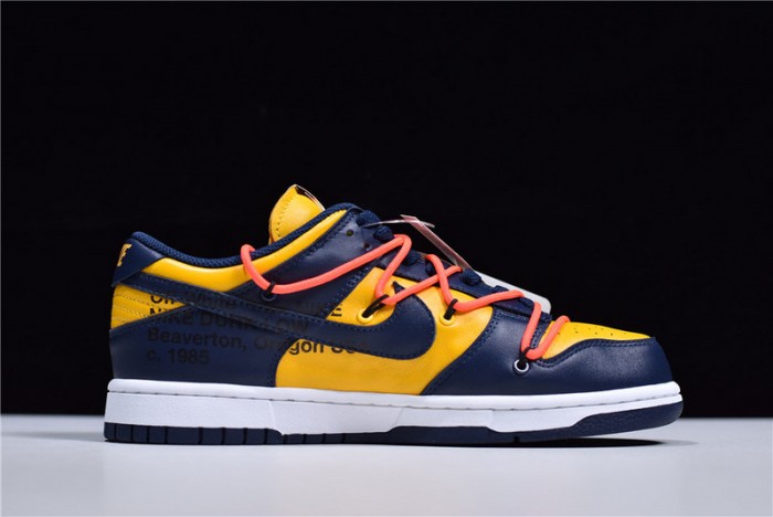 off-w x nike dunk low michigan ct0856-700