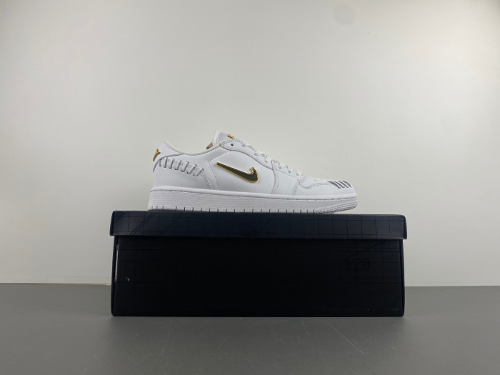 air jordan 1 low method of make sail metallic gold fn5032-100
