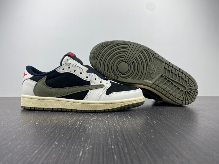 travis scott x air jordan 1 low og “olive” dz4137-106