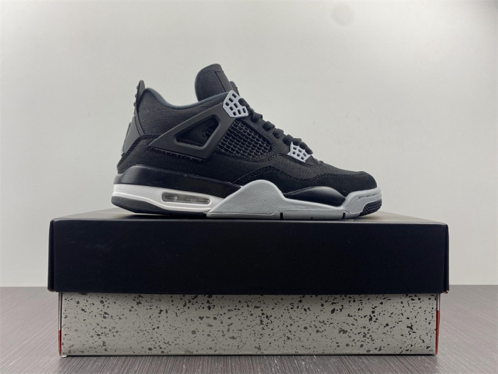 air jordan 4 “black canvas” dh7138-006