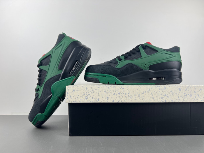 Air Jordan 4 RM Black Gorge Green University Red FQ7939-003