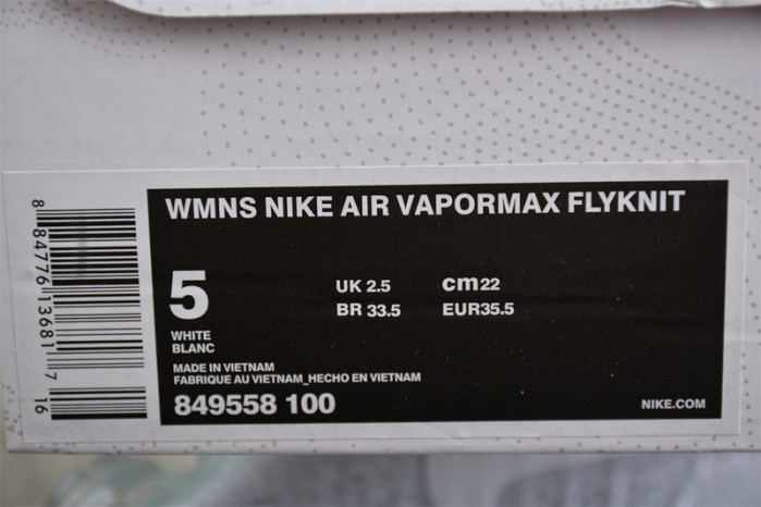 Nike Air VaporMax Triple White 849558-100
