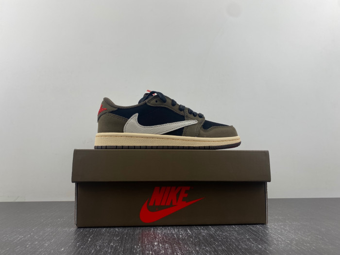TRAVIS SCOTT X AIR JORDAN 1 LOW “MOCHA” KIDS CQ4277-001