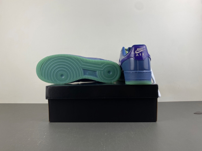 Nike Air Force 1 Low Patent Leather Mystic Navy Grape Ice IO4489-400