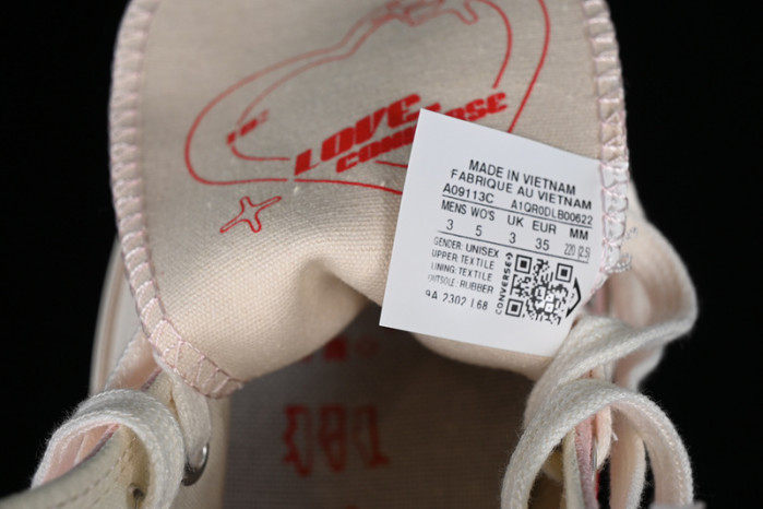 CONVERSE 1970S WHITE/PINK OG00116