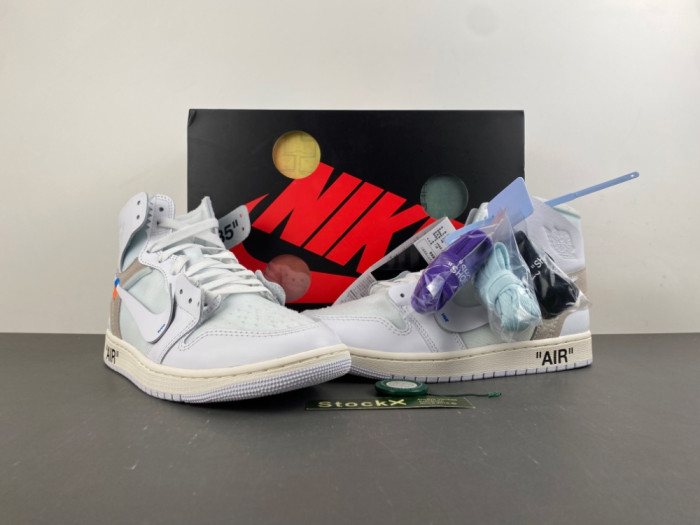 Virgil Abloh Archive x Air Jordan 1 High “Alaska” AA3834-100